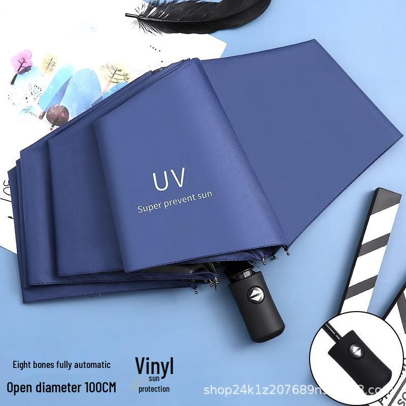 Защита от УФ-лучей Ветрозащитный Складной Зонт: Анти-ультрафиолетовый зонт для использования в любую погоду
