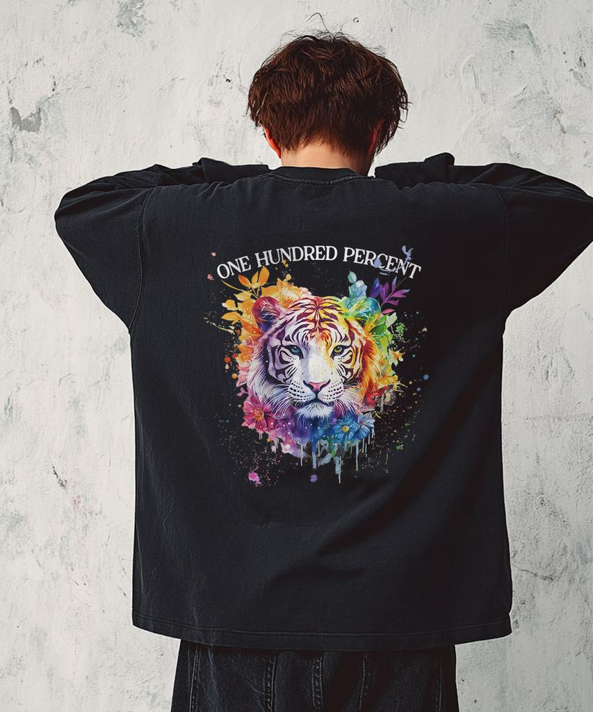 OHP Ohpxharmonia Colorful Tiger Basic Long Sleeve T-Shirt