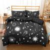 3D Geometric Bedding Set Bohemian Style Sun Eye Star Floral Wing Abstract Pattern Print Duvet Cover Microfiber King Quilt Cover