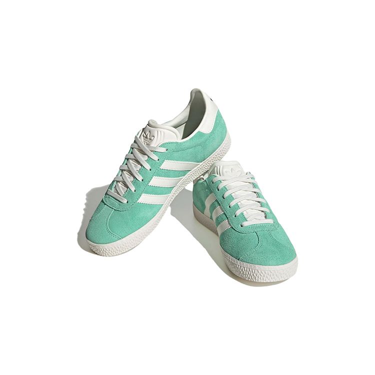 adidas Детские кроссовки Gazelle J Easy Green Core-Белый Серебристый-Зеленый HP2865
