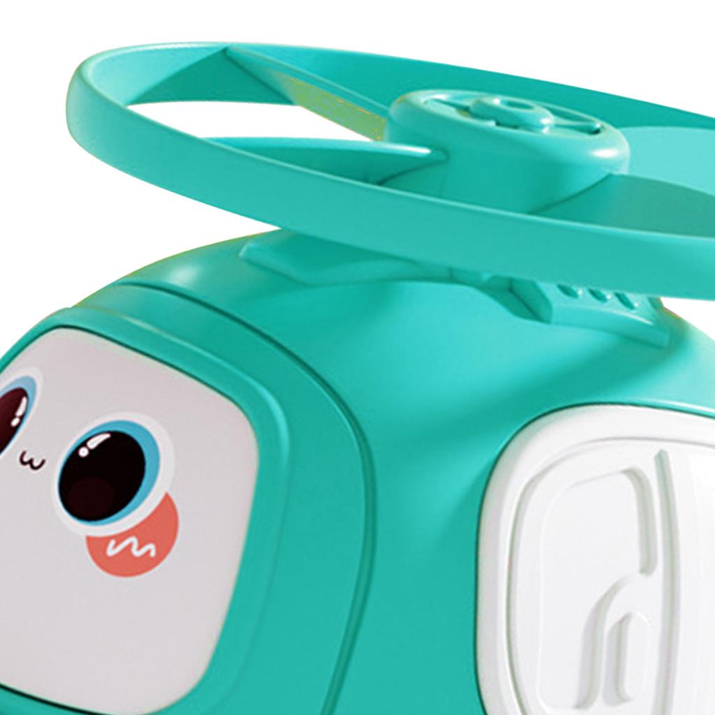 Игрушка Вертолет Бамбуковый Стрекоза Пластиковый Инерционный Столкновение Самолет Игрушки для Подарков на День Рождения Вечеринка Голубой