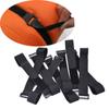 Black Strong Sticky Home Cable Organizer Nylon Fixed Straps Nylon Rope Cable Straps Tie Rope Straps