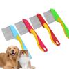 Portable Dog Grooming Comb Self Cleaning Hair Remover Brush Durable Flea Tick Comb Dog