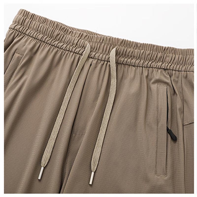 MaoRen Men's Summer Ice Silk Business Casual Loose Straight-Leg Pants