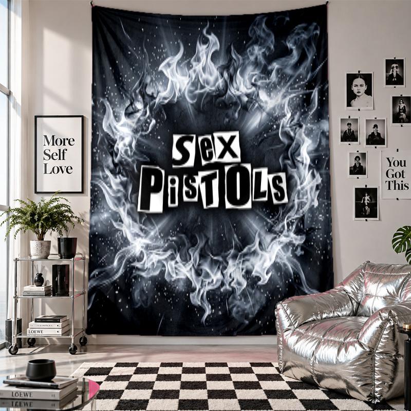 Sex Pistols Wall Tapestry Home Decor Wall Hanging Cloth for Bedroom Living Room Background