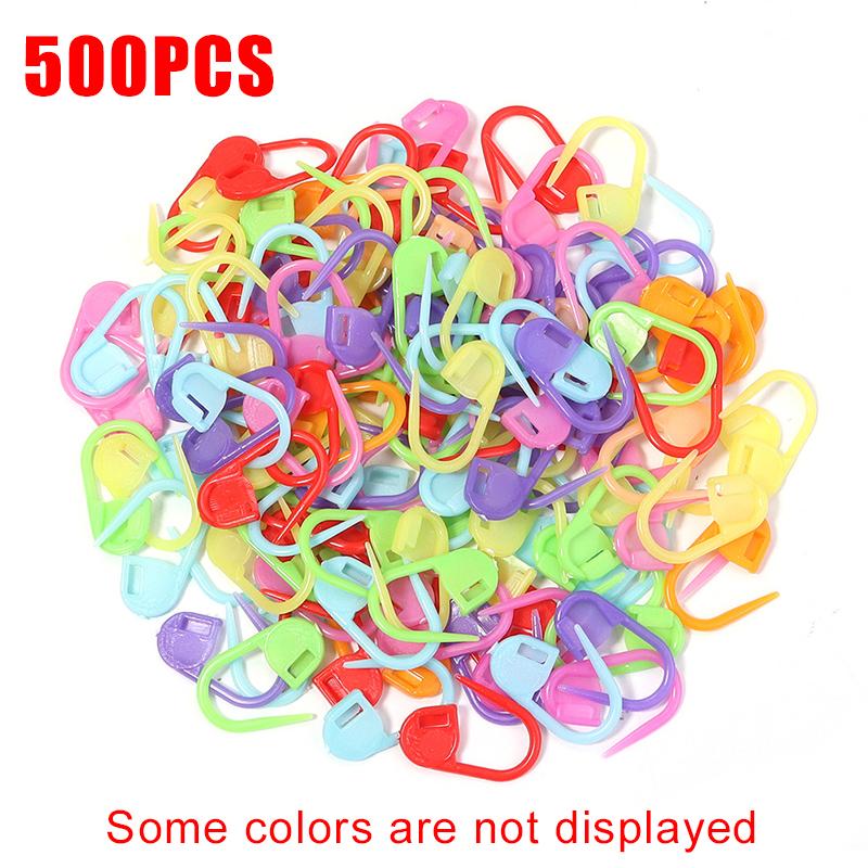 500/1000 ШТ 2,2 см Случайная Смесь Цветов Маленькая Застежка-Метка DIY Булавка Маркер для Свитера Вязание Крючком Вязание Маркер Зажим Швейные Аксессуары ZYF