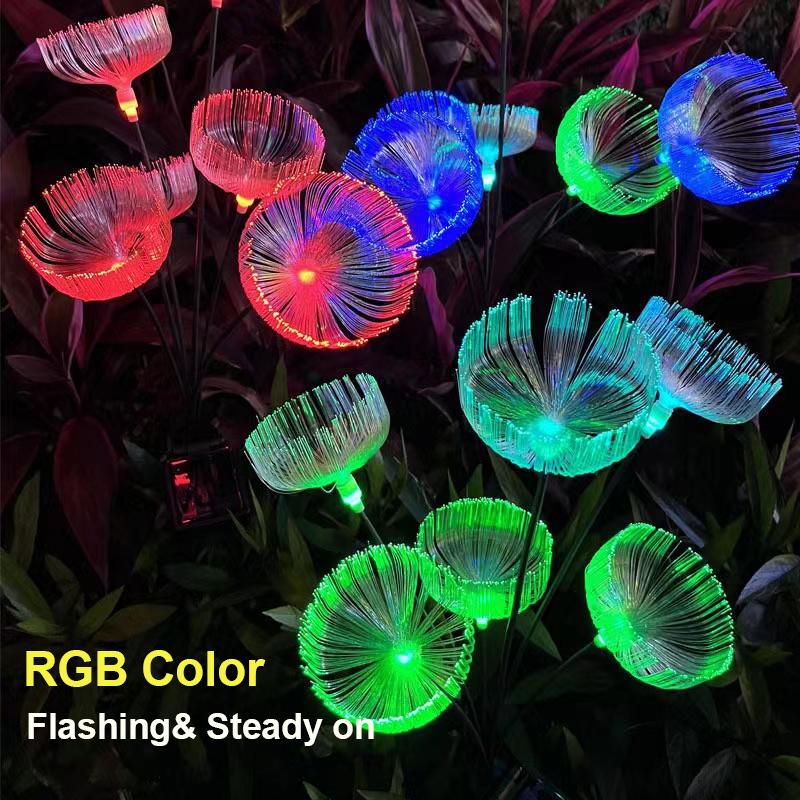 7 головок солнечный свет медузы RGB садовая декоративная лампа уличное ландшафтное освещение лужайки для украшения двора и вечеринки