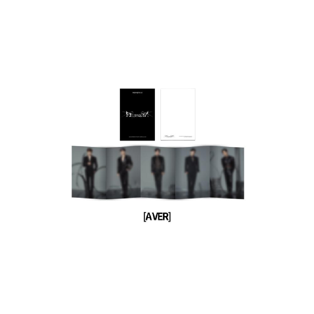 MONSTA X POP-UP STORE REASON Открытка с аккордеоном