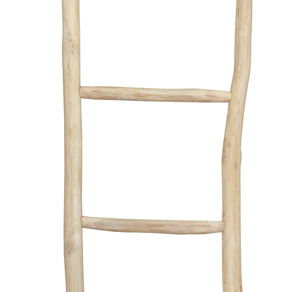 vidaXL Handtuchhalter Leiter mit 5 Sprossen Teak 45 x 150 cm