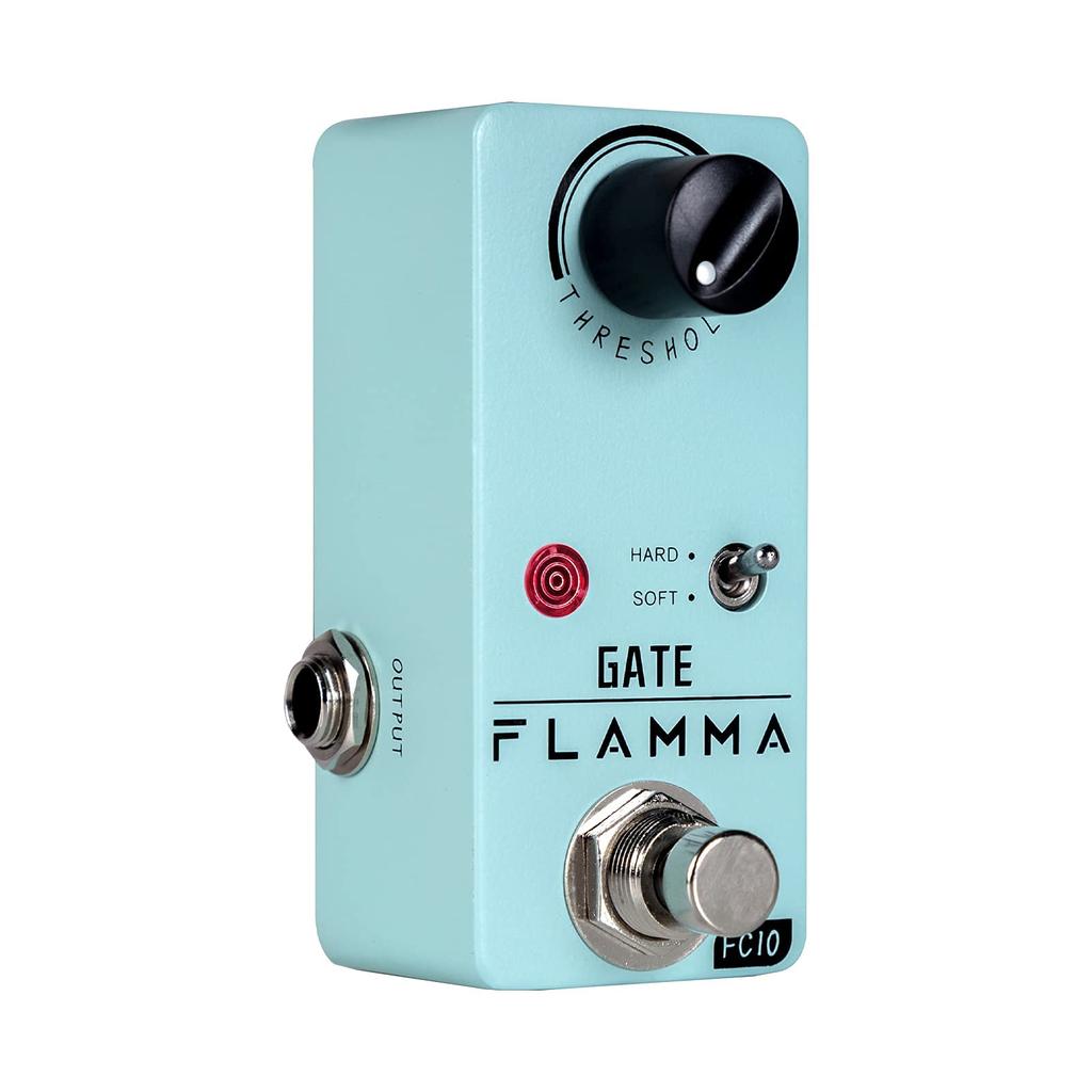 FLAMMA FC10 Noise Gate Guitar Pedal Noise Killer Smart Noise Reduction Noise Suppressor Effect Pedal True Bypass Noise Gate Green