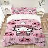Hello Kitty Halloween Print 3Pcs Bedding Setduvet Cover With 2 Bedropillowcase Home Birthday Gift