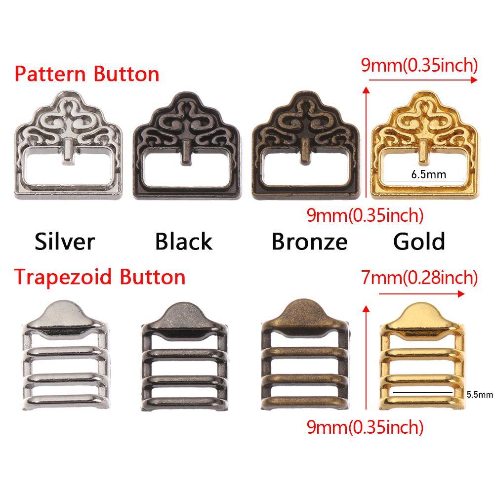 Mini Ultra-small Tri-glide Buckle Pattern Belt Buttons Doll Bags Accessories Diy Dolls Buckles
