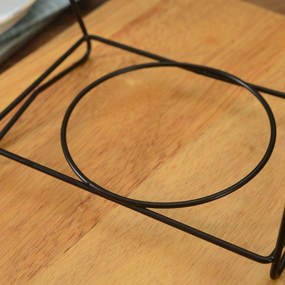 6 Cups Vertical Coffee Cup Rack Iron Cup Plate Rack Sturdy Cup Drying Stand  Coffee Mugs