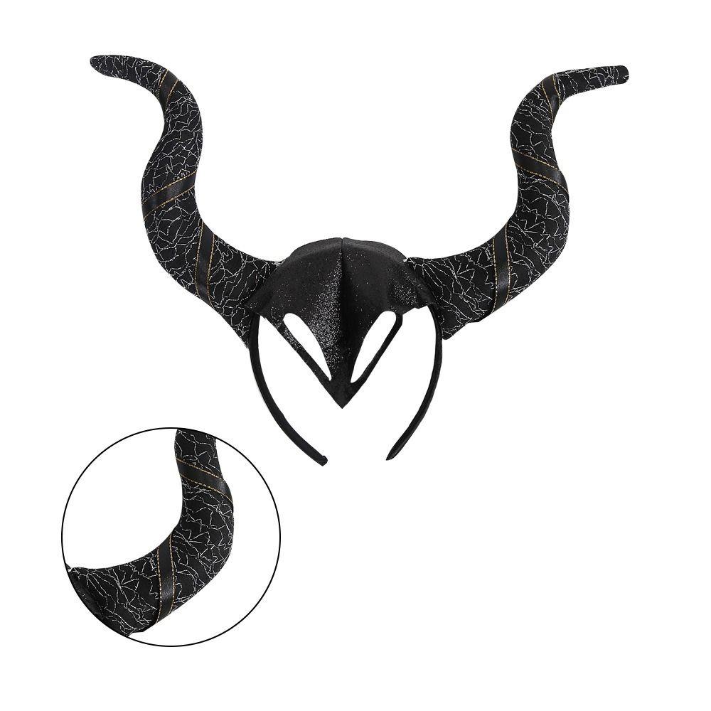 Witch Hair Accessories Ox Horn Hairband Evil Queen Evil Magic Witch Headpiece Costume Accessory