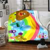 Hey Duggee Theme Printed Blanket - Perfect for Couch, Bed, Travel & Outdoor Use | Machine Washable, Cozy & Durable.