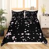 Cherry Blossoms Bedding Set Romantic Theme Pink Comforter Cover Set Duvet Cover Women Girls Couple Teen Soft Comforter,Full Size