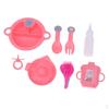 8 Piece Plastic Simulation Cutlery Set, Tableware Model for Girls Dolls