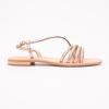 Hudel Gold Snakeskin Pattern Sandals for Women