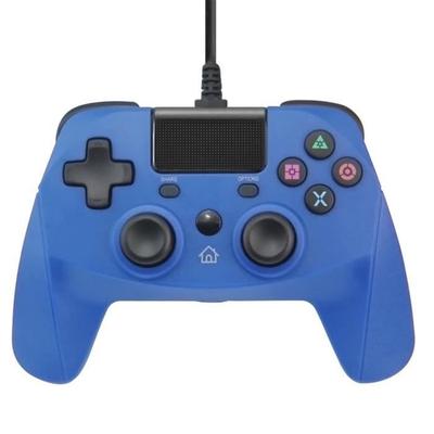 Универсальный игровой контроллер с кабелем для ПК PS4 PS3 — синий