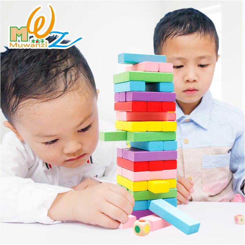 Wooden Stacking Balance Blocks Toy