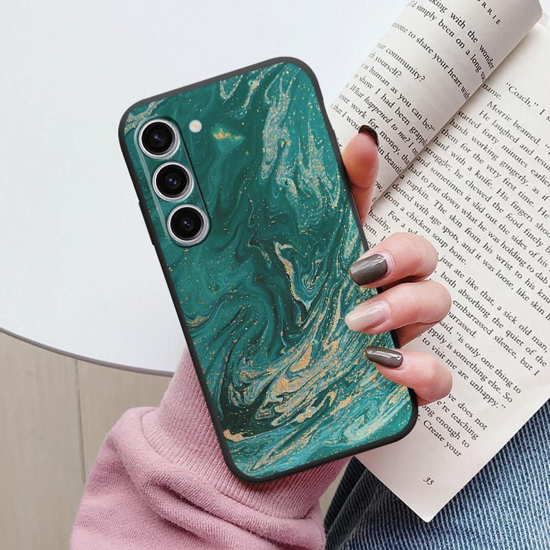Чехол для Samsung A55 5G Задняя крышка Защитный силиконовый Funda Модный Мраморный Каменный Текстурный Coque для Samsung Galaxy A54 A56 Capa