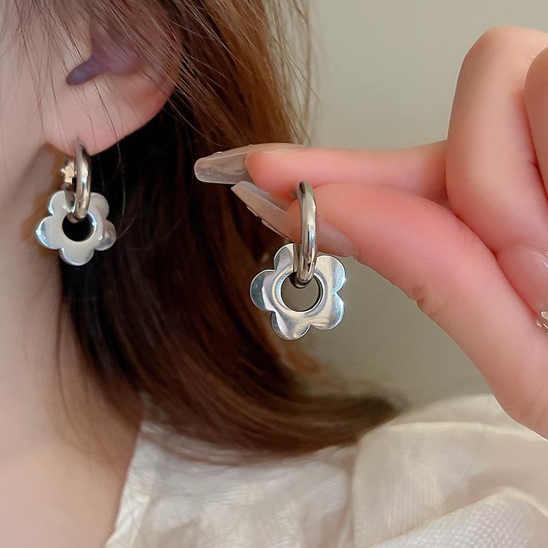GemChic женские серьги, крутые серьги-гвоздики с иглами, геометрические круглые серьги-петли, простые серьги-петли на день рождения, Рождество, подарок