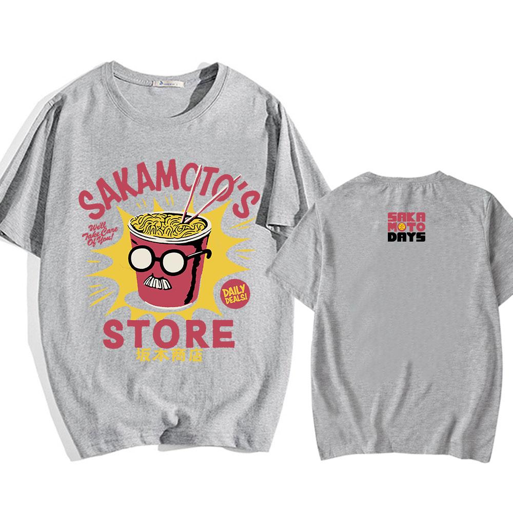 Sakamoto Days Manga Graphic Tshirts Short Sleeve Loose Cotton T-shirt Streetwear Unisex Casual O-neck Men/Women T Shirt Tops