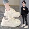 Girls Board Shoes 2025 Spring and Autumn New Student Little White Shoes Boys Versatile Soft-soled Sports Shoes Children's Casual Shoes Tide