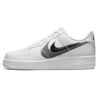 Кроссовки Air Force 1 Low '07 с граффити-свушем, белые, черные, серые, FD0660-100