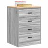 VidaXL Garage Storage Cabinet Sonoma Grey 60x51x85 Cm Pine Wood, Cabinet, Tool Cabinet, Low Cabinet, Cabinet of 860603
