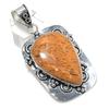 Mariam Jasper Gemstone 925 Sterling Silver Jewelry Pendant 2.44"