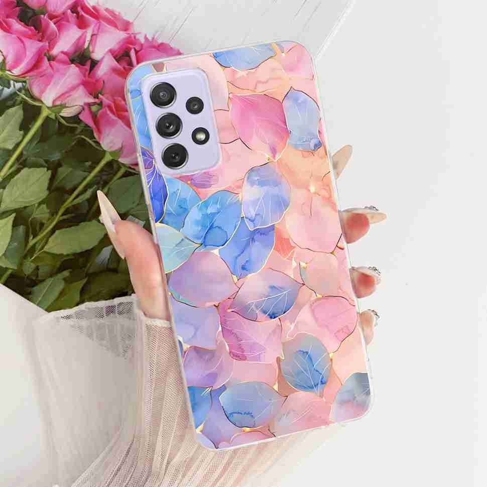 For Samsung A72 Case SM-A725F Fundas Soft Silicone Luxury Painted Cover Cases For Samsung Galaxy A72 Casing Bumper