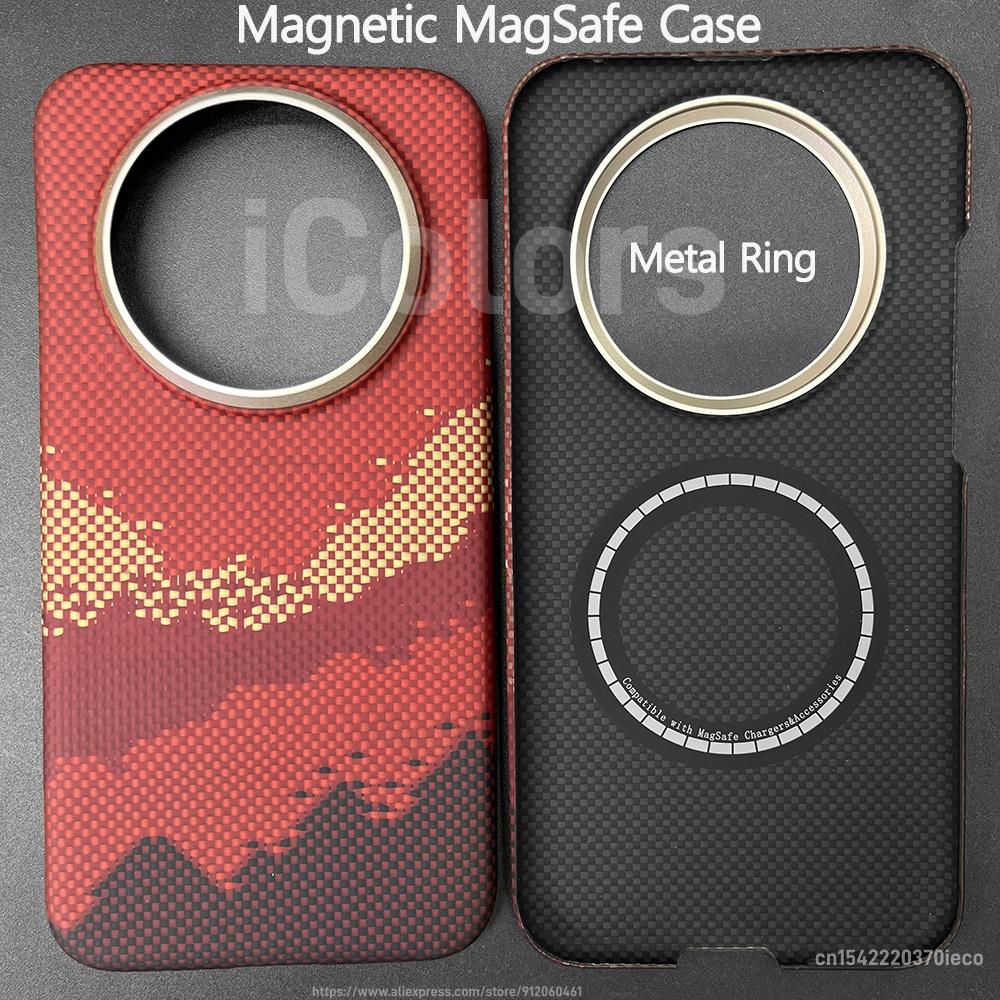 Magnetic MagSafe Case for Huawei Mate 70 Air Aramid Carbon Fiber Case Ultra thin Lightweight Armor Protective Cover
