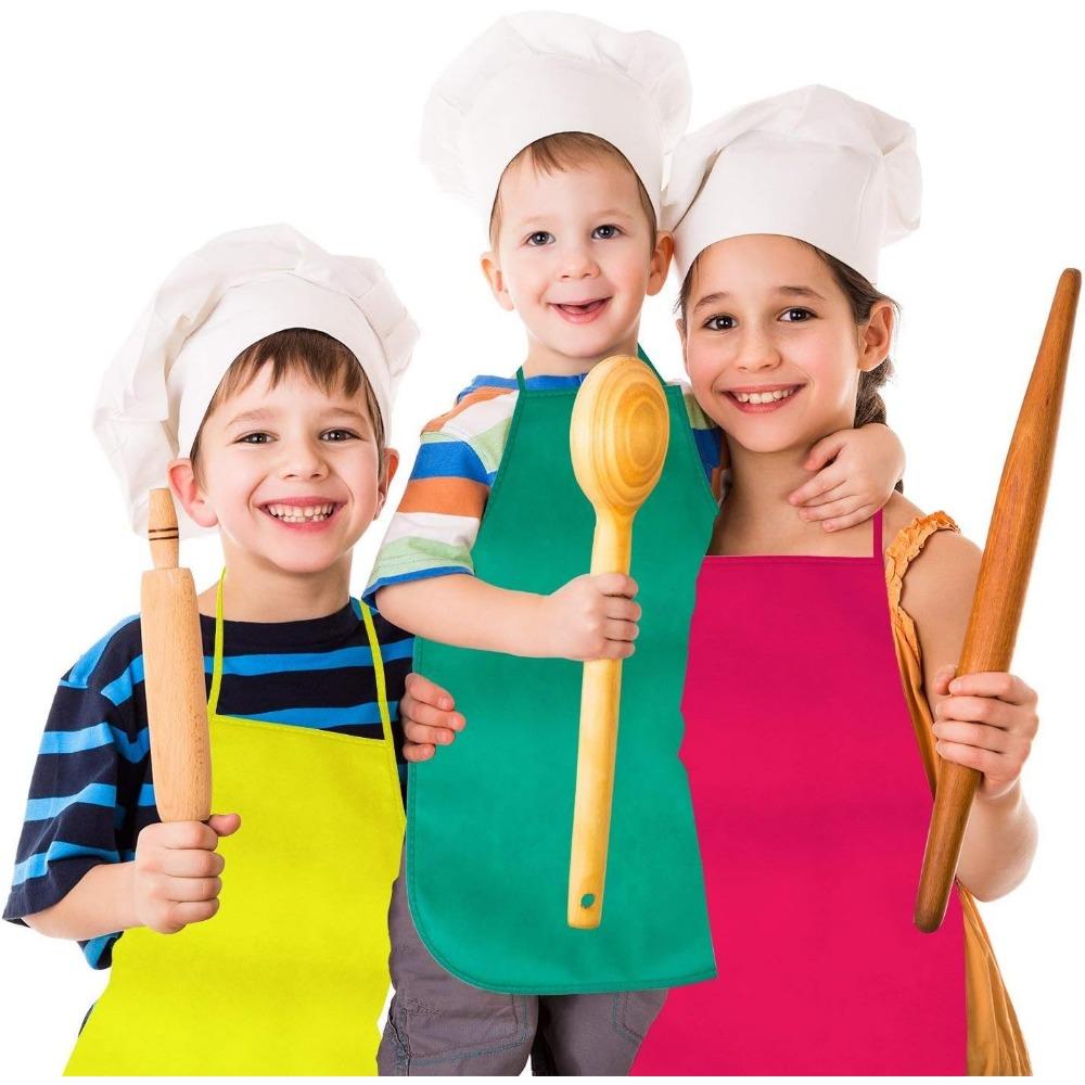 12 детских фартуков, 12 цветных водонепроницаемых нетканых фартуков ручной работы, занятие по художественной росписи