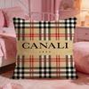 Classic CCanali Cushion Cover Premium Comfort Reversible Pillow Cove Two In One Design For Any Room  Car Interior