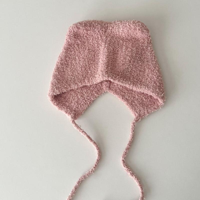 Soft Cat Ear Baby Beanies Cap Infant Ear Protections Hat Cartoon Warm Bonnet Shower Gift Photo Props for Boys and Girl