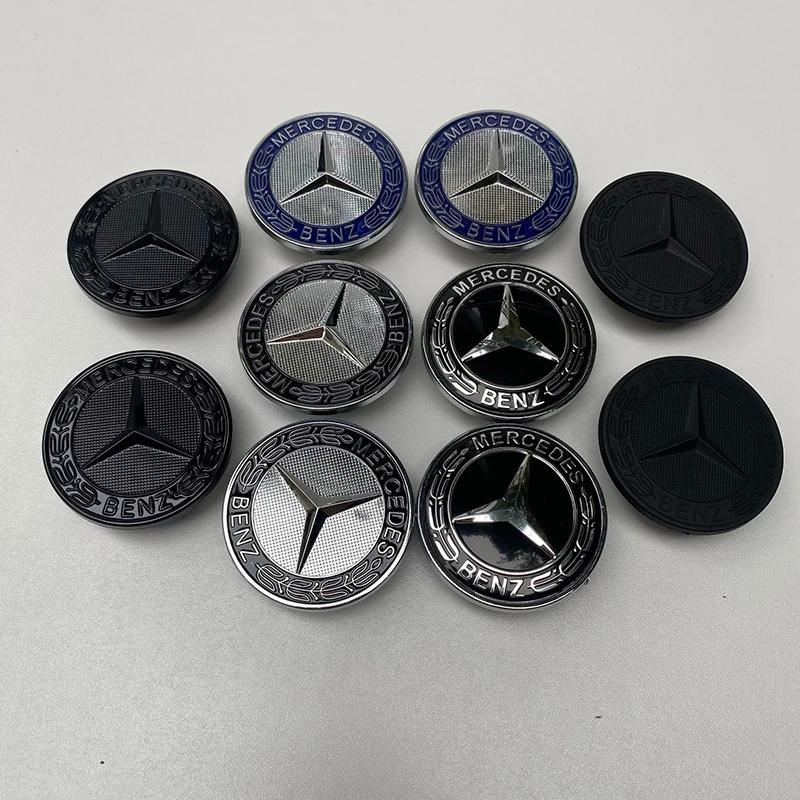 Car Metal Flat Hood Emblem Front Badge Logo Sticker For Mercedes Benz W212 W213 W205 W177 W247 W176 CLS CLA CLK CLG GLS CK1