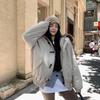 Winter hooded big fur collar thickened down cotton jacket fashionable and warm small loose versatile women's clothing