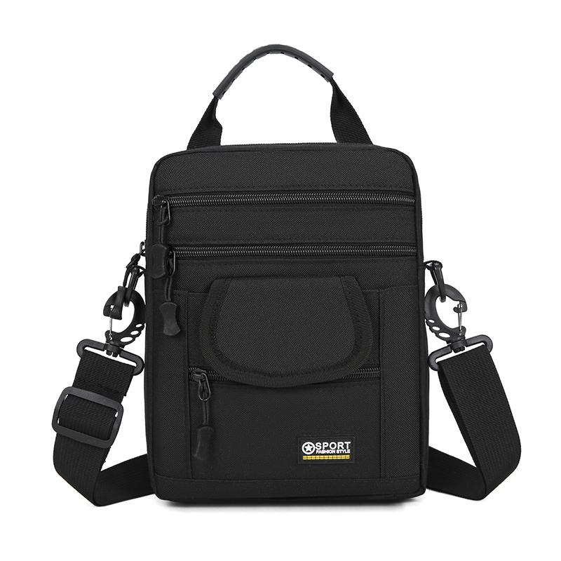 Large Capacity Crossbody Bag Waterproof Oxford Shoulder Bag Multi-Pocket Travel Casual Messenger Bag for Men Women Business