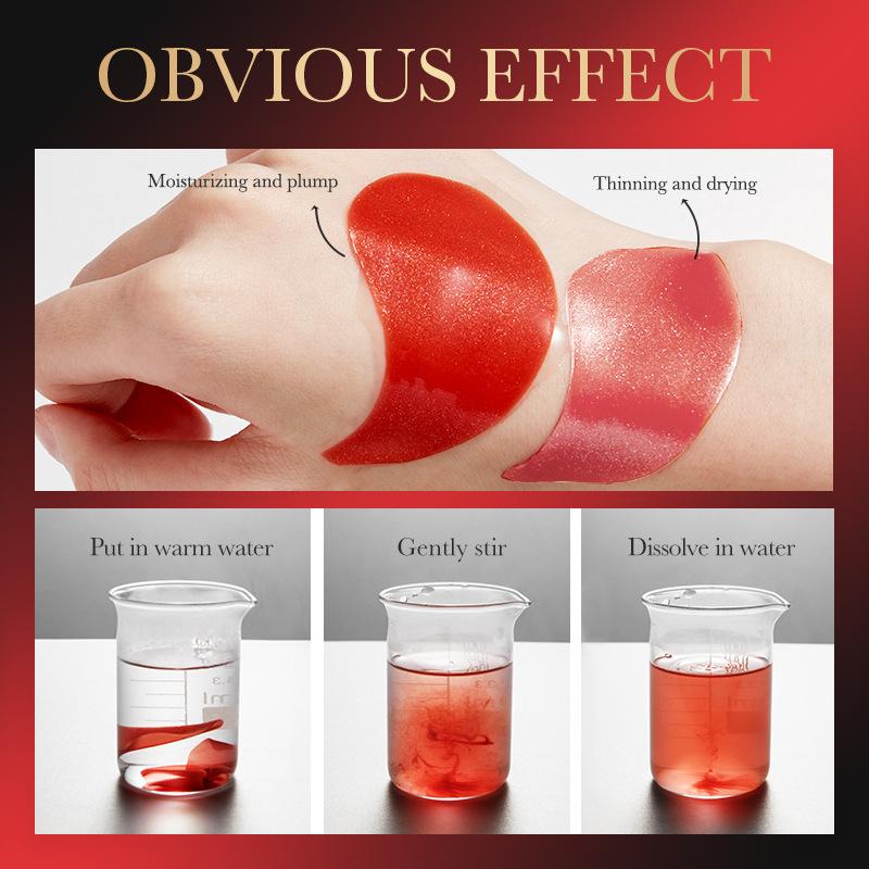 60PCS Collagen & Hyaluronic Acid Hydrating Eye Mask Patches Hydrogel Eye Patches with Red Algae Extract Remove Dark Circles Moisturizing Skin Care