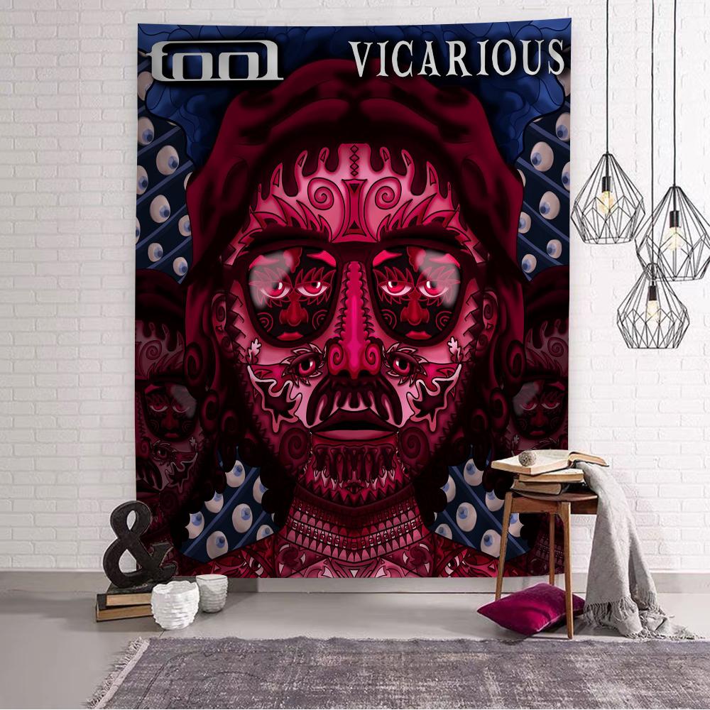 Tool Singer Pop Band Album Music Cartoon Tapestry Bohemian Wall Tapestries Mandala Wall Hanging Sheets