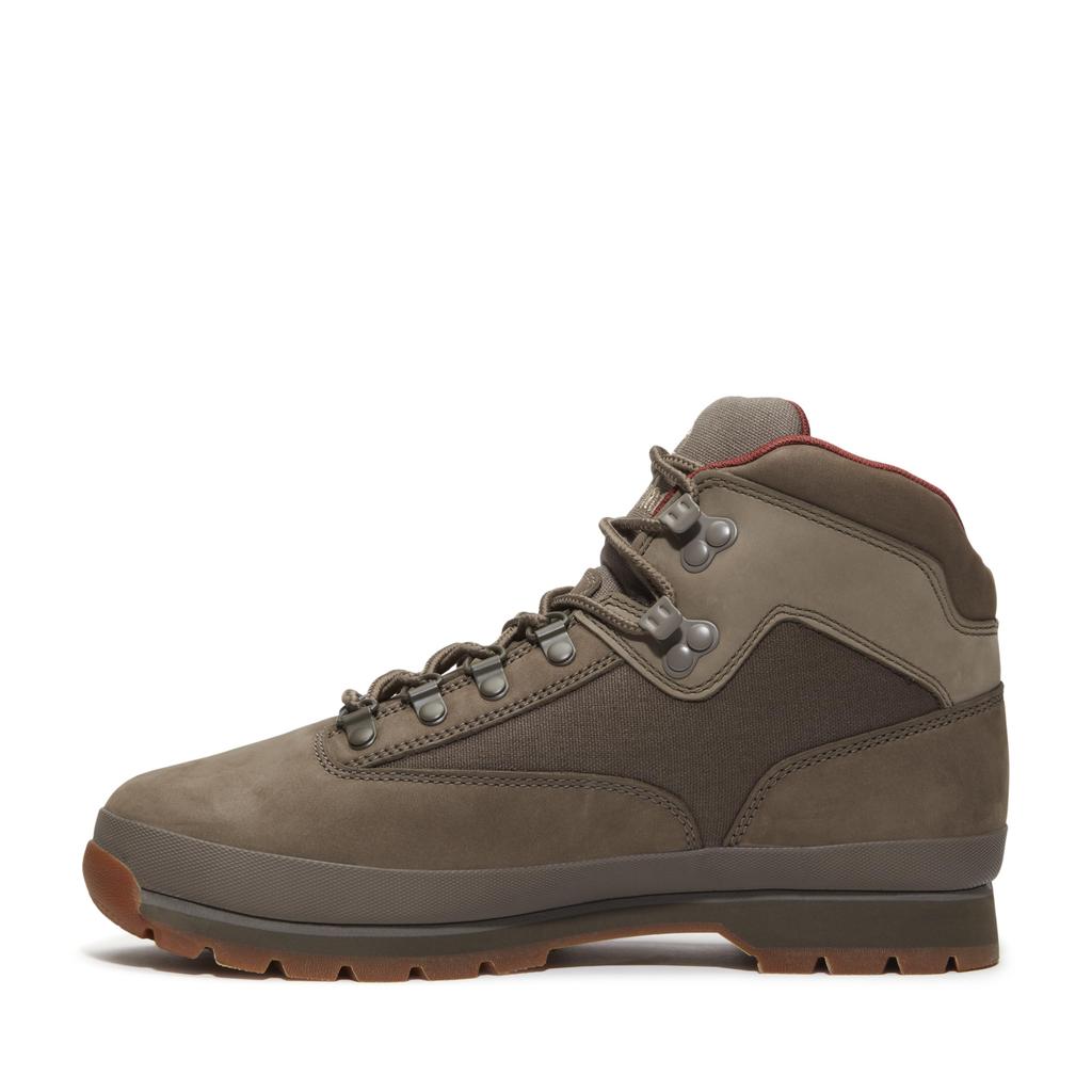 Timberland Мужские ботинки Euro Hiker Mid оливкового цвета, TB0A6DYHEO81, Нубук, 7.0/25.0см