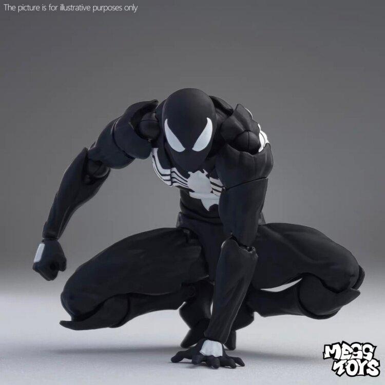 Оригинальная фигурка Человека-паука Mess Toys Черный костюм Сосед Симбиот Messtoys Алый Сосед Фигурка Действия Ct Черный Красный Человек-Паук