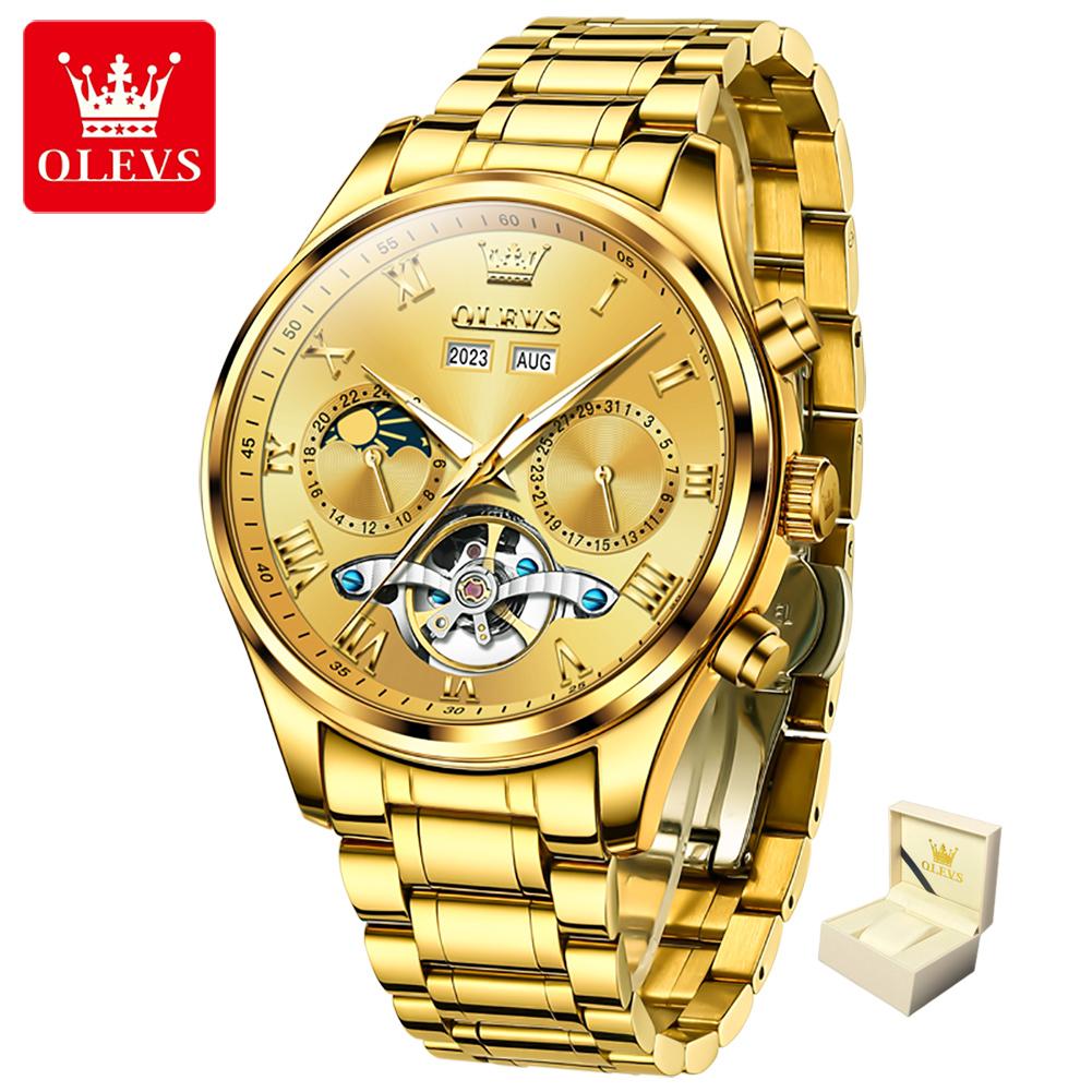 OLEVS New Top Men's Watch Multifunctional Mechanical Watch Fully Automatic Business Waterproof Men's Watch High -end Watch