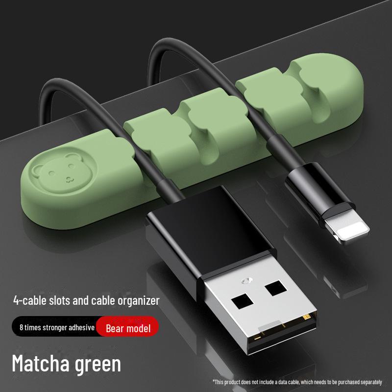 Cable Organizer: Traceless Adhesive Wall Mount Holder