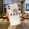 Милый забавный чехол для телефона Capybara для iPhone 15 16 11 12 13 14 Pro Max Mini X XR XS 7 8 Plus прозрачные парные чехлы