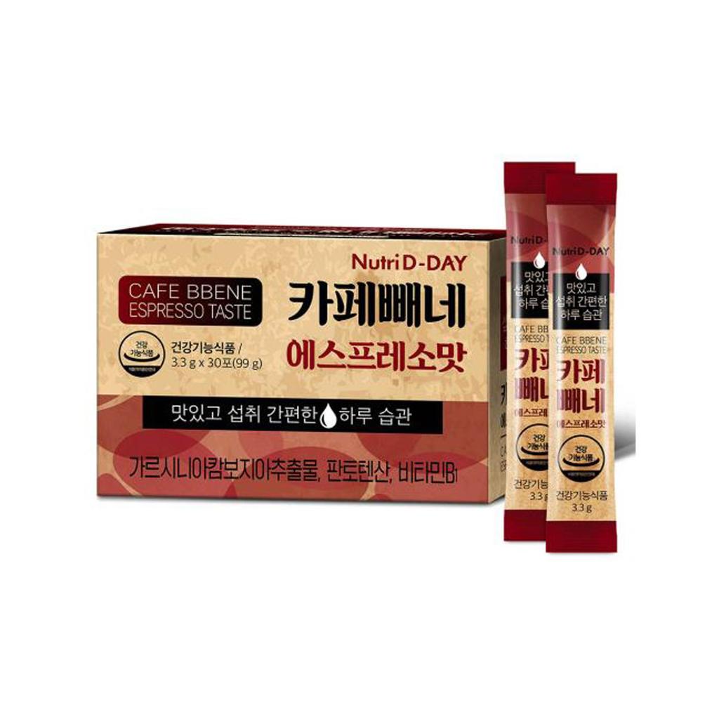 NUTRI D-DAY Korean Diet Coffee Cafe Bbene эспрессо 3.3г x 30шт