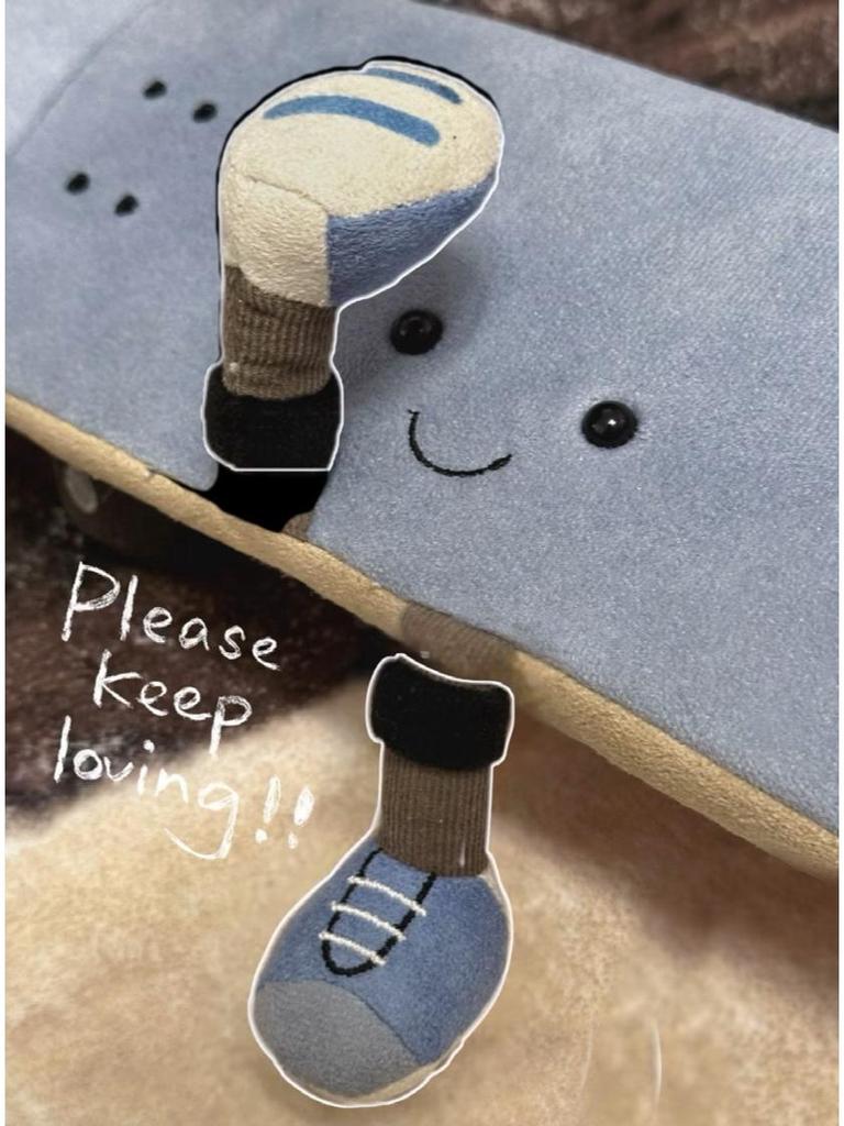 JC Fun Sports UK Plush Skateboard Doll - Cute, Comfy Skateboard Toy Gift