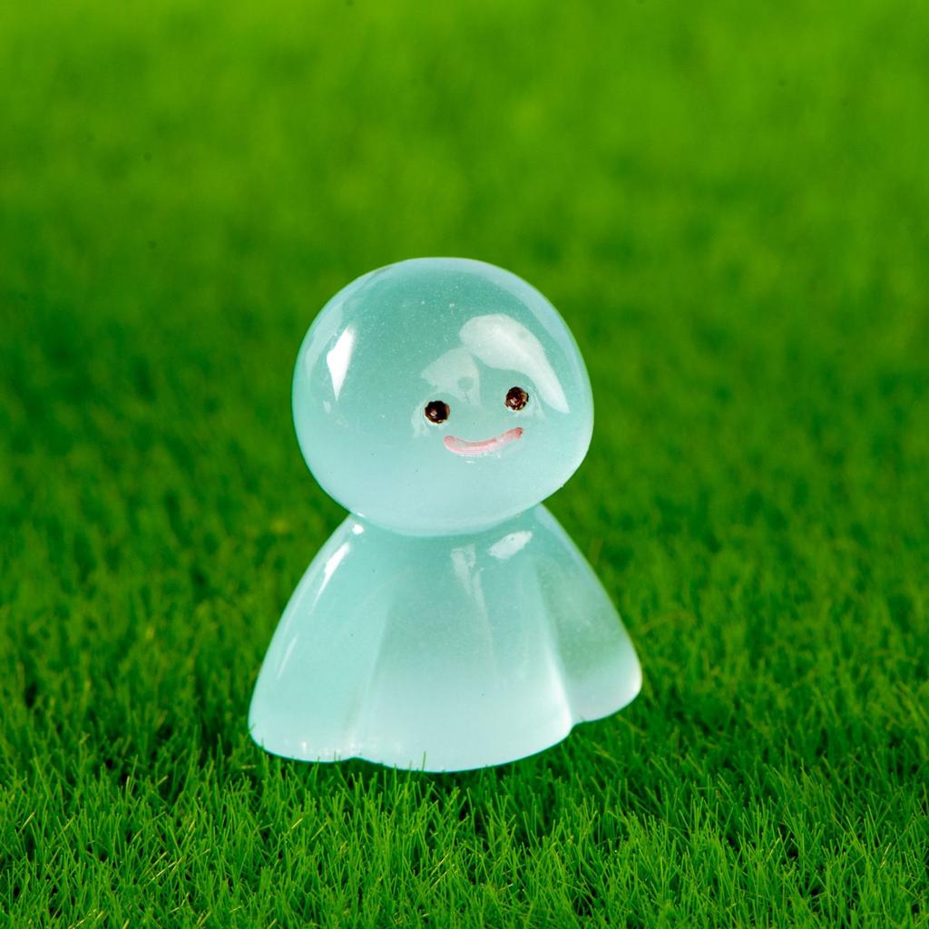Micro Landscape Decoration Colorful Cartoon Rainy Day Doll Glow-in-the-dark Resin Decoration Office Desktop Car Accessories