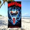 M-Motorhead Rock N Roll Warpig Blue Demon Album Cover Beach Towel Microfiber Quick Dry Sand Free Gym Sports Towel For Swimming